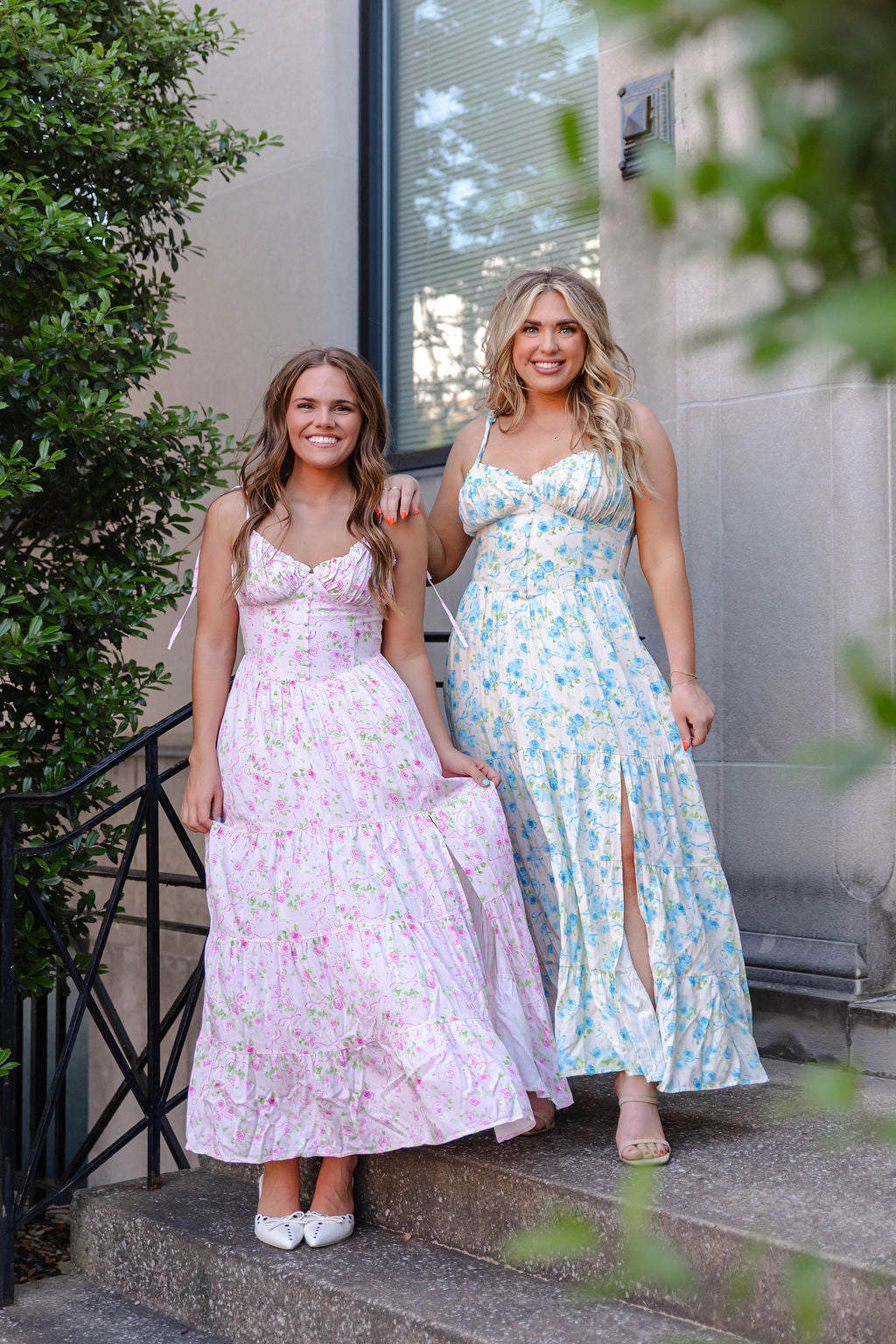 Dina Dress- Multiple Colors Dina Floral Maxi Dress – Pink \u0026 Blue Summer Styles – Tipsy Ricki's