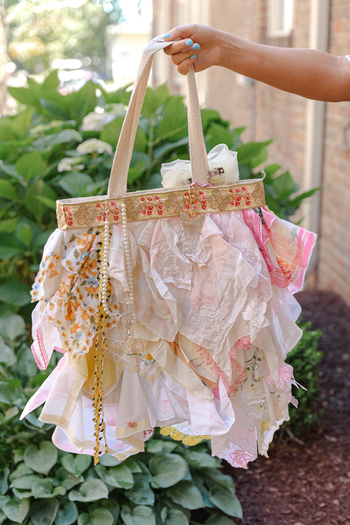 Large Snagbag- Pink/Yellow Floral Multi