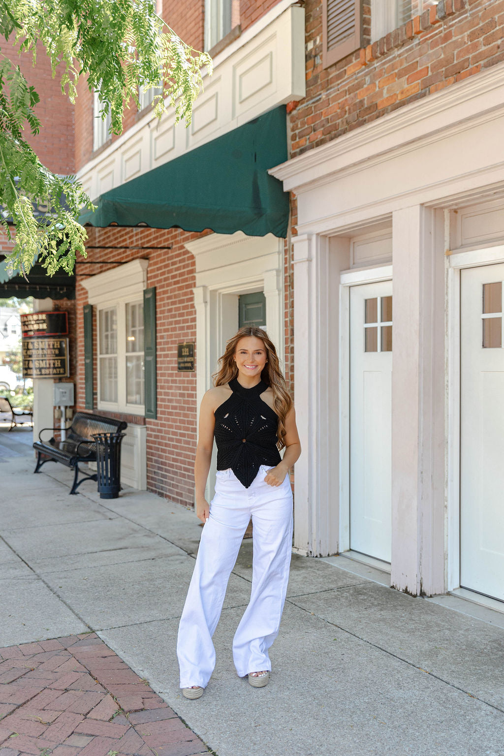 Gracie Wide Leg Jeans- White