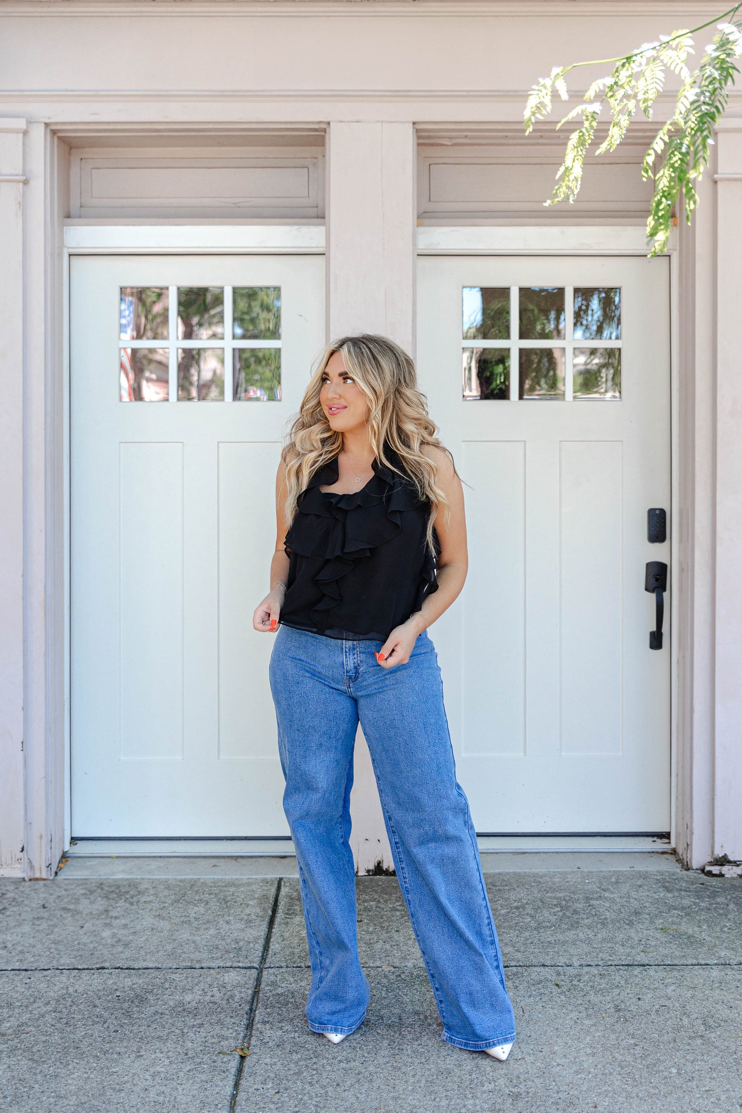 Wynter Wide Leg Jeans- Medium Stone