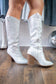 Montana Rhinestone Boots- Silver
