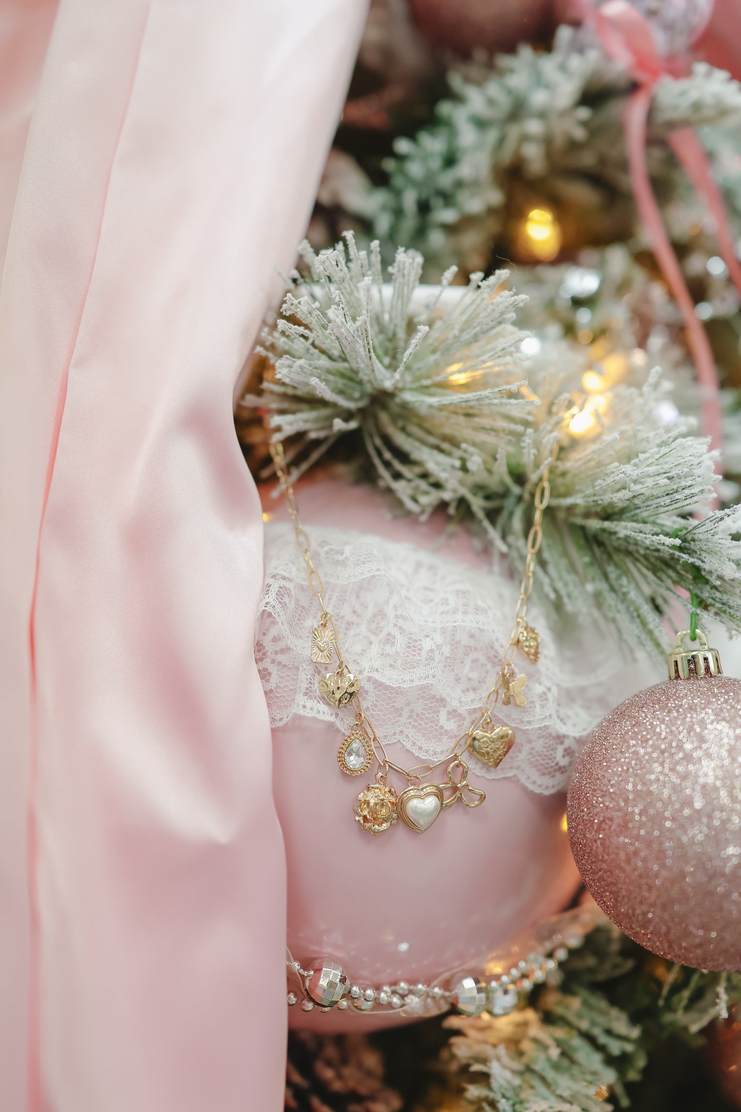 Candice Charm Necklace - Gold