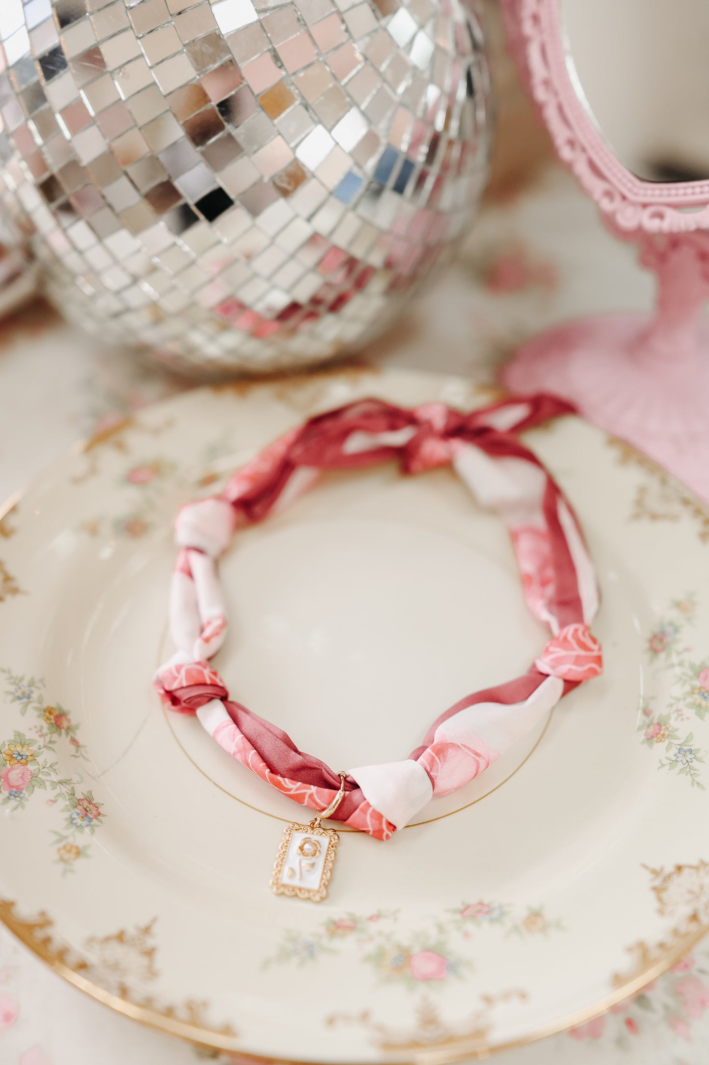 Nellie Charm Scarf Necklace - Multiple Colors