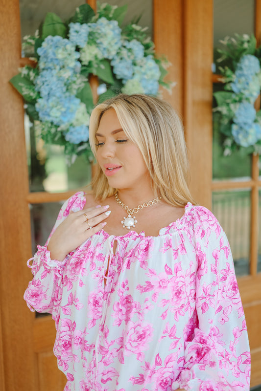 Starlight Pearl Halo Pendant Necklace & Earrings - Gold