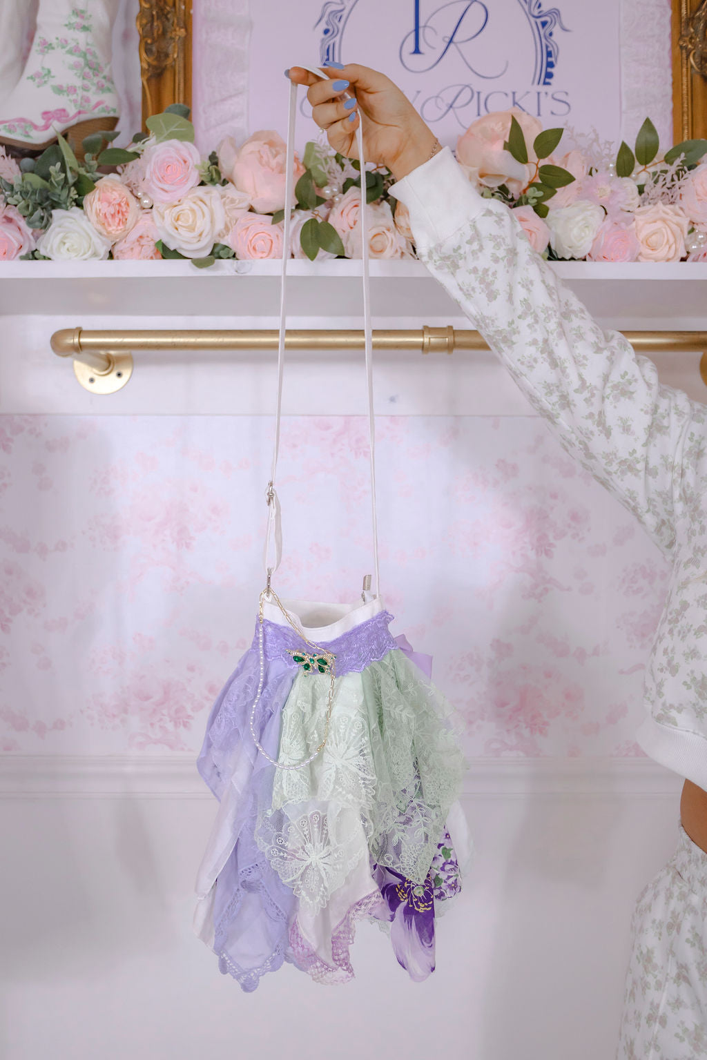 Crossbody Snagbag- Lavender Multi