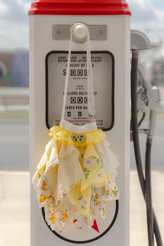 Crossbody Snagbag- Yellow/White Multi