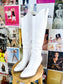 Meg Cowboy Boots- White