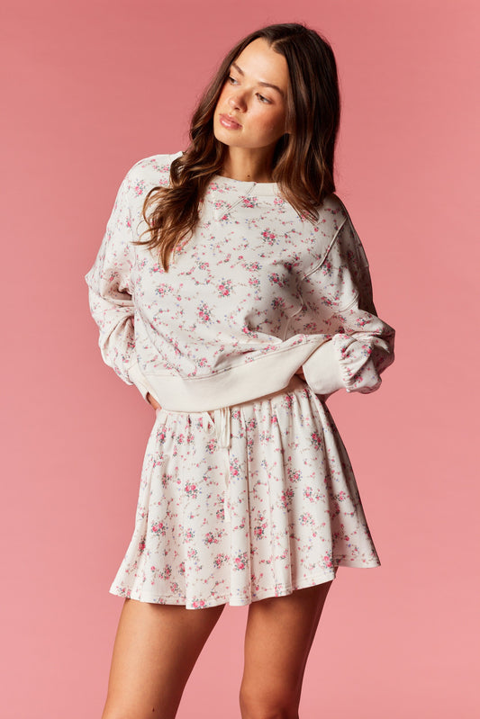 Remi Ditsy Floral Lounge Set - Pink