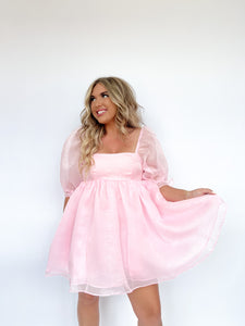 Emma Dress- Baby Pink