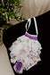 Crossbody Snagbag- Purple White Mix