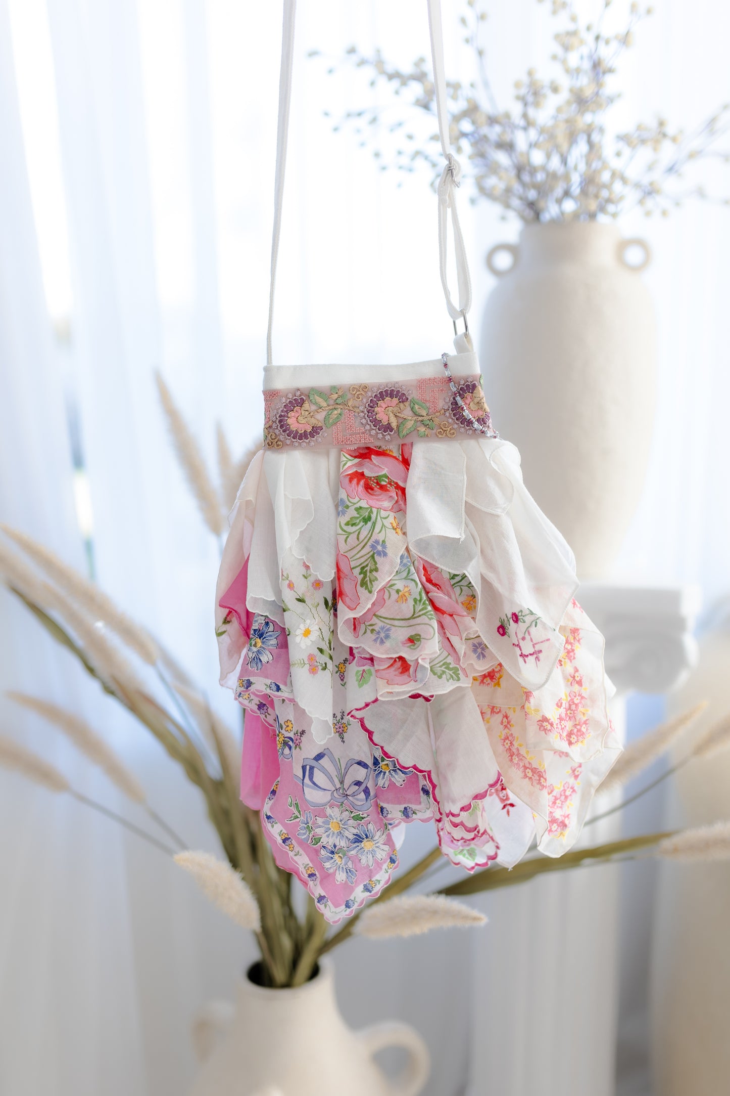 Crossbody Snagbag- Pink Floral Multi