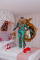 Mrs. Claus' Pajama Set- Green