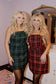 Carrie Plaid Dress - Red