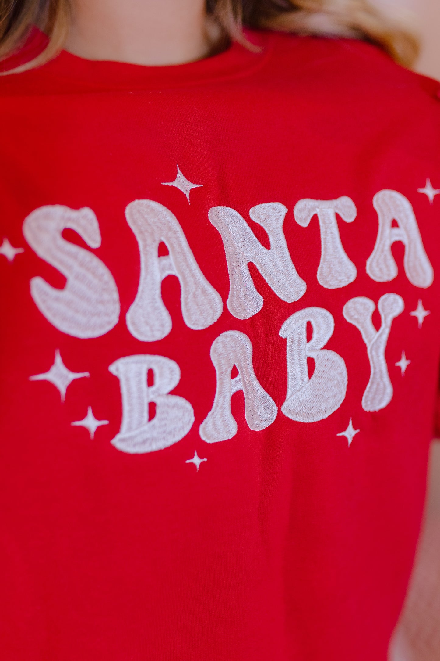 Santa Baby Sweatshirt- Red