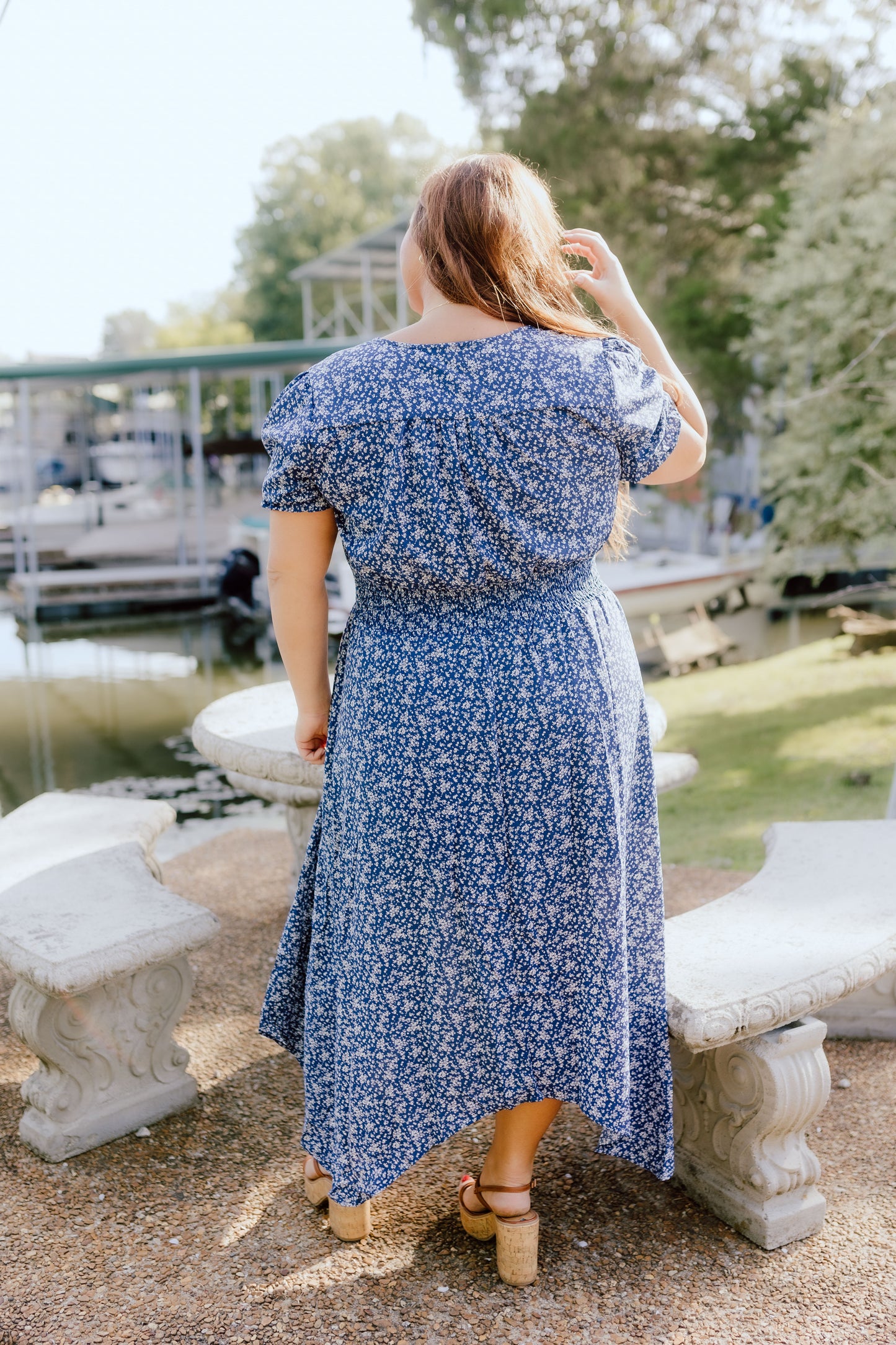 Georgia Dress- Blue