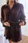 Sadie Romper- Brown