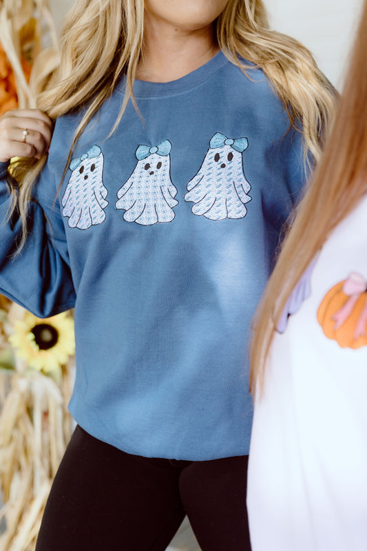 CUSTOM ORDER: Girlie Ghosts- Denim