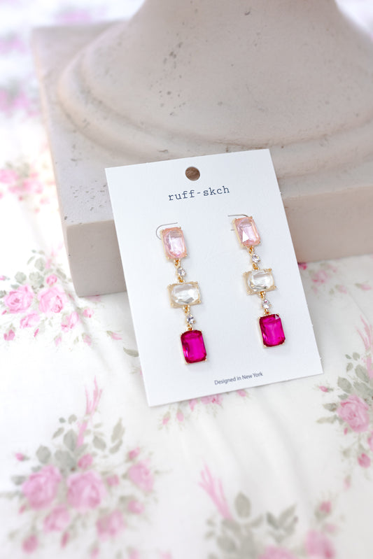 Lesli Earrings- Pink Multi