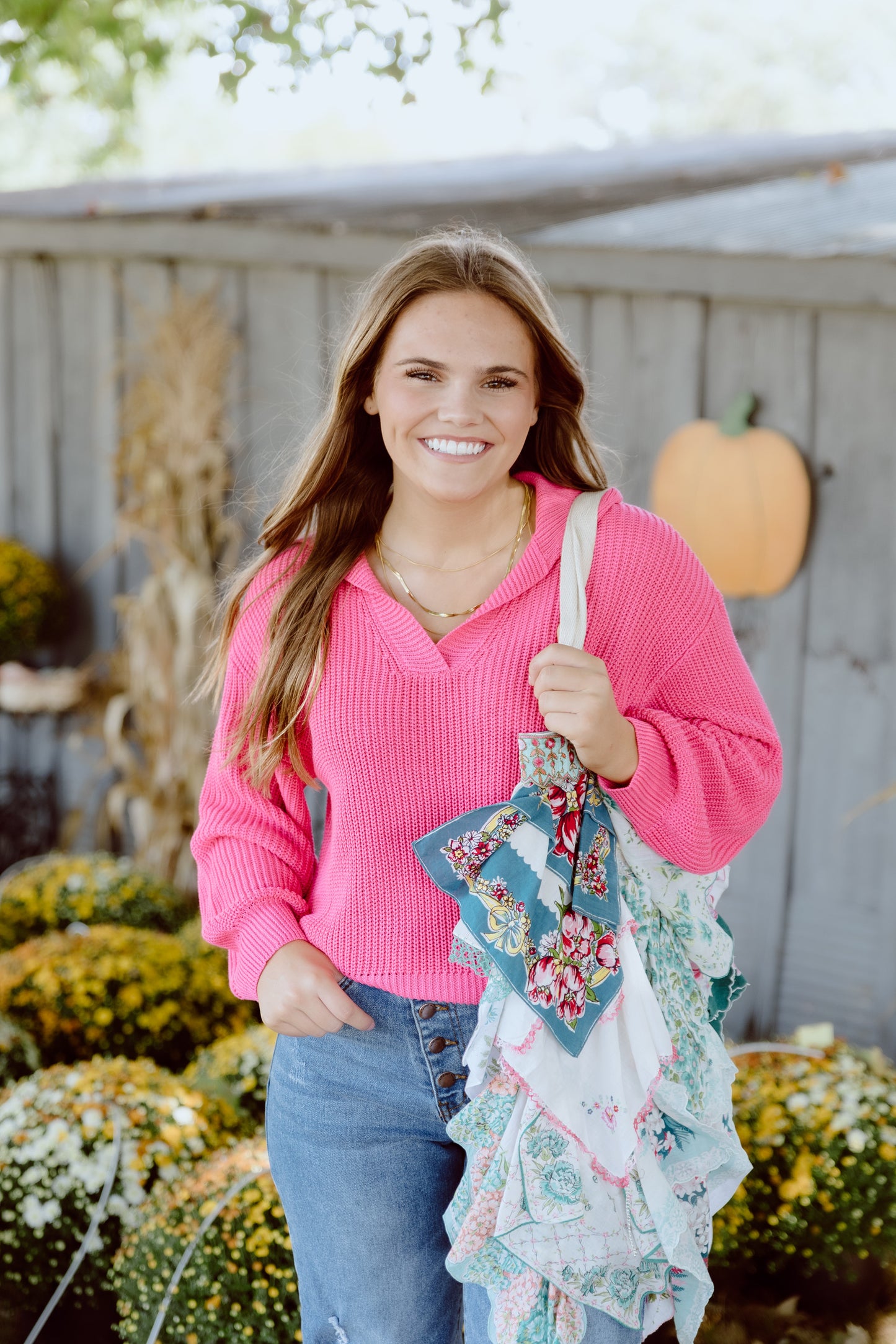 Kallie Top- Hot Pink