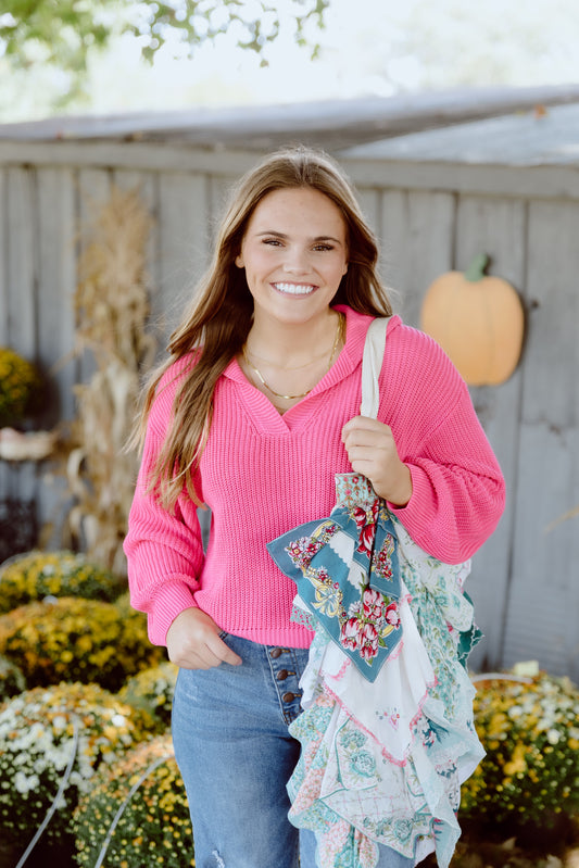 Kallie Top- Hot Pink