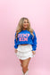 Dump Him Pullover- Royal Blue