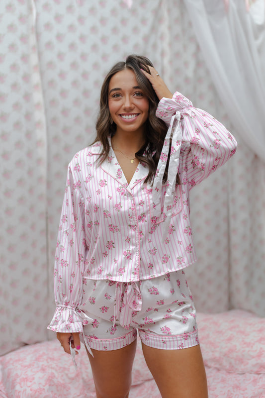 Allen Pajama Set- Light Pink