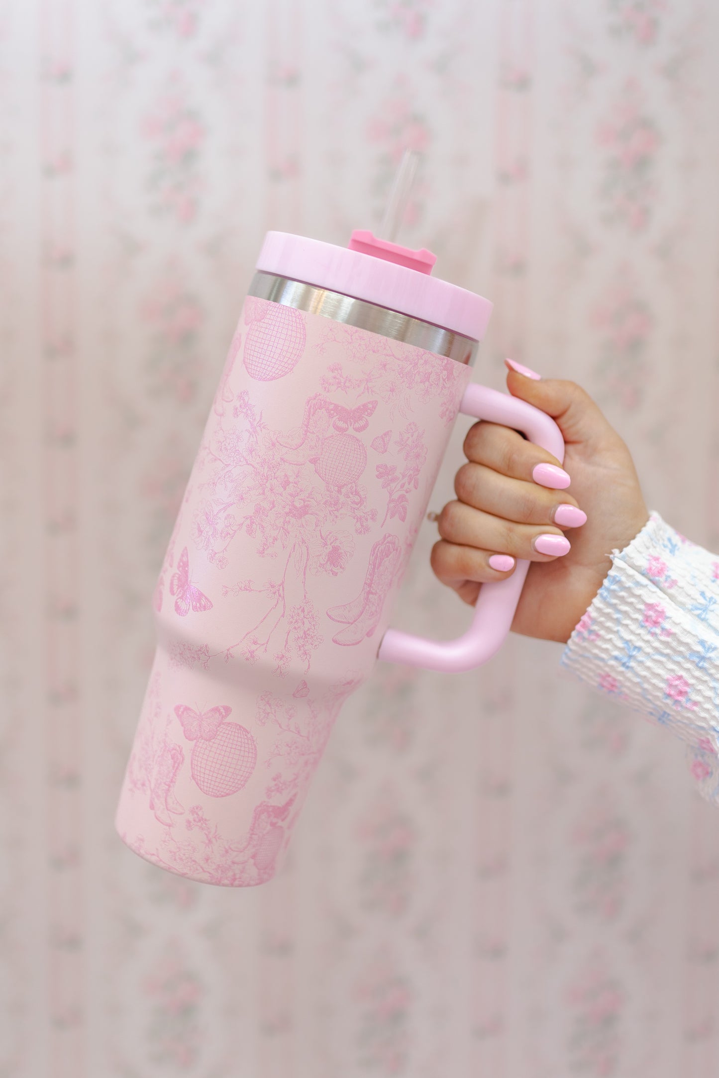 Kitty Tumbler- Pink