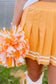 River Cheer Skirt- Orange