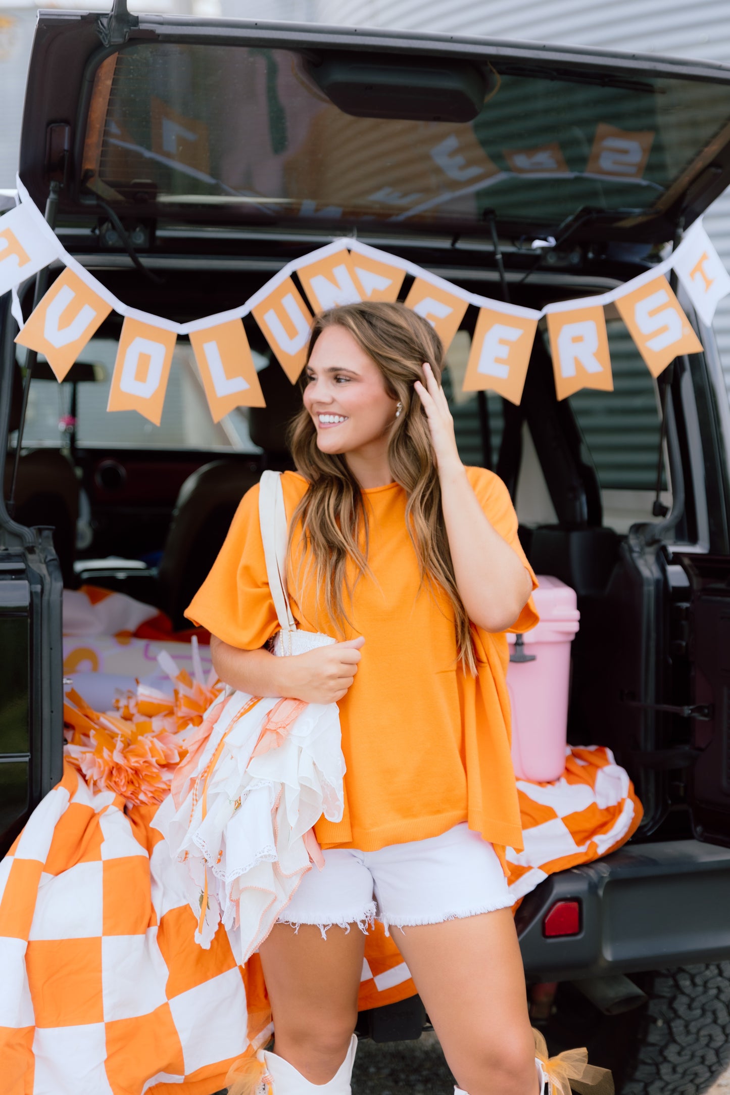 Finley Top- Orange