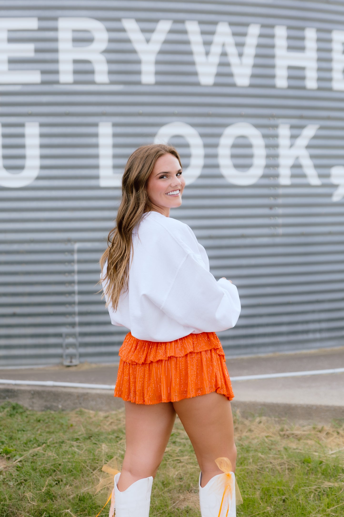 Sawyer Skirt- Orange