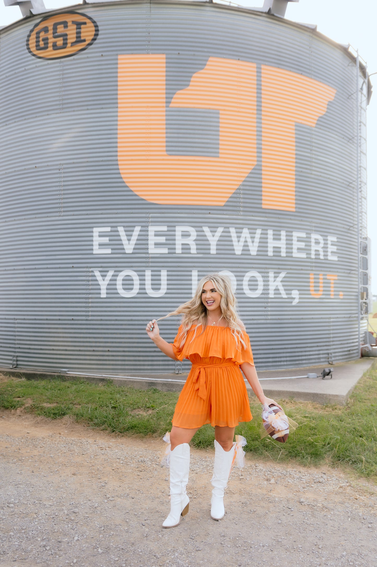 Paris Romper- Orange