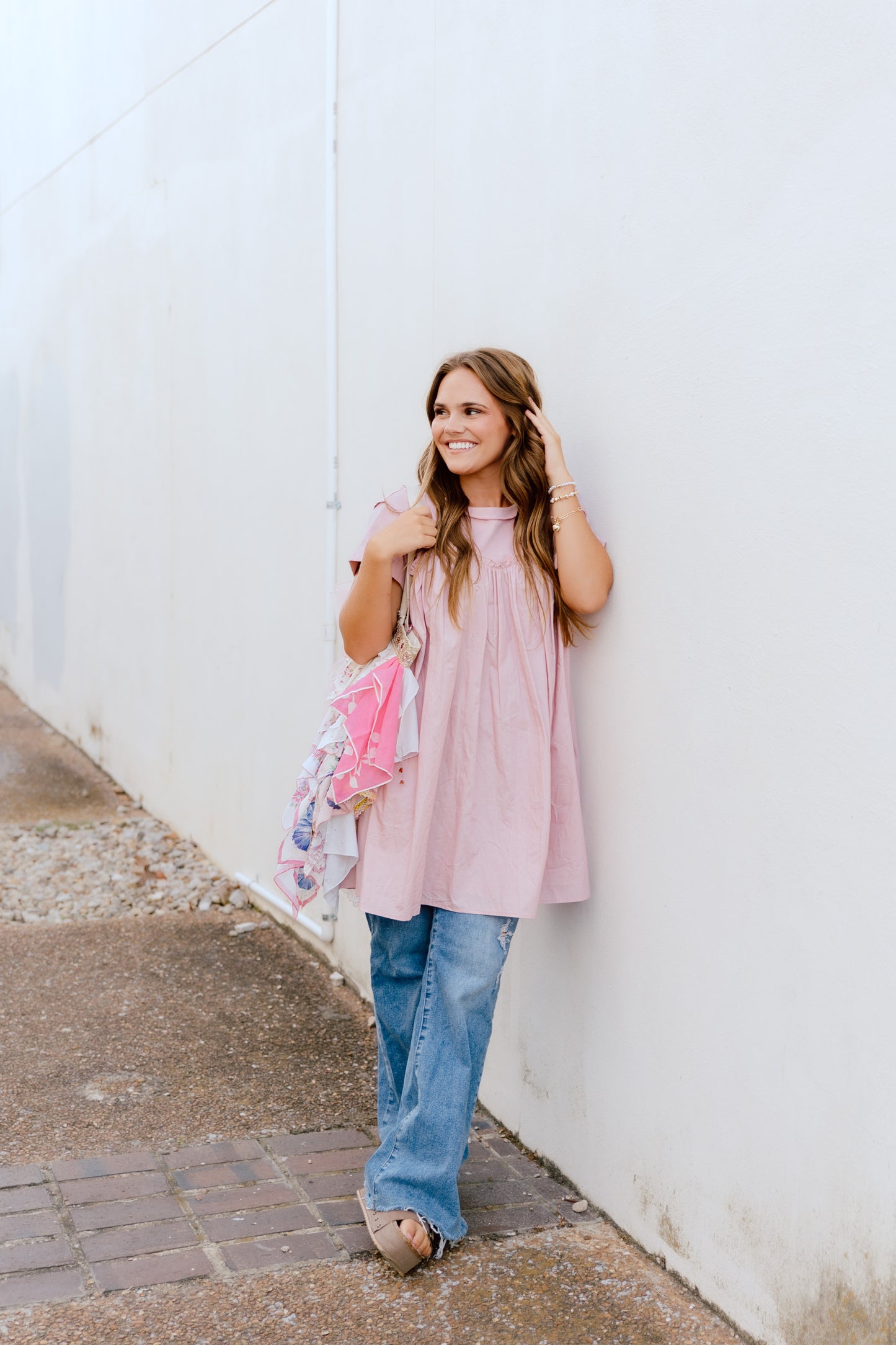 London Dress- Pale Rose