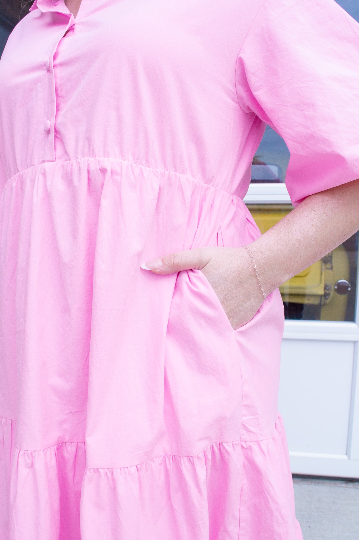 Delphine Dress- Baby Pink