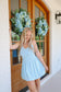 Della Smocked Cross Back Active Dress - Blue