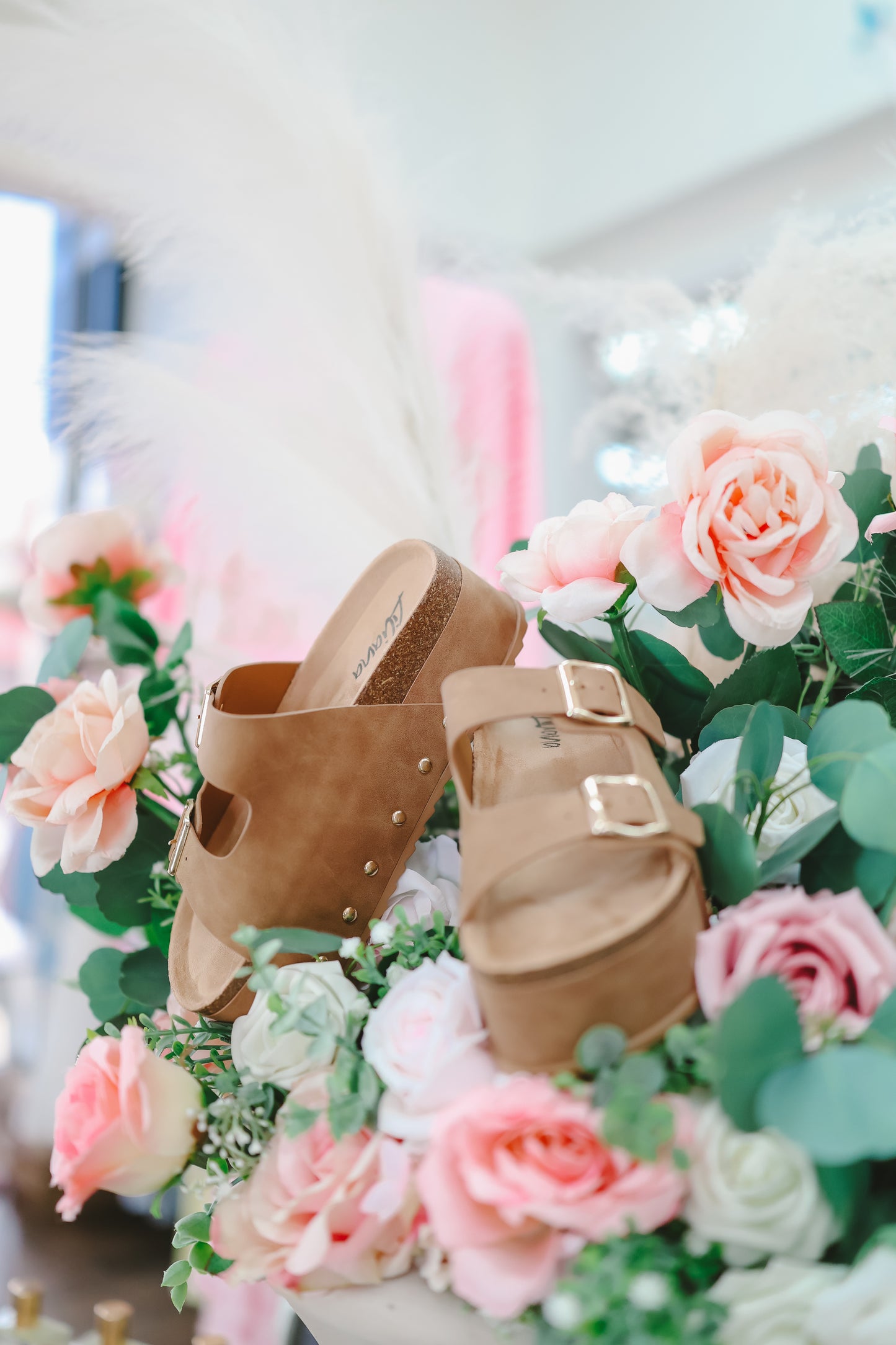 Dakota Platform Sandals - Tan