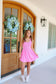 Della Smocked Cross Back Active Dress - Pink