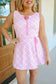 Logan Plaid Wrap Skort Active Dress - Pink