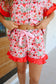 Strawberry Field Pajama Set - Red