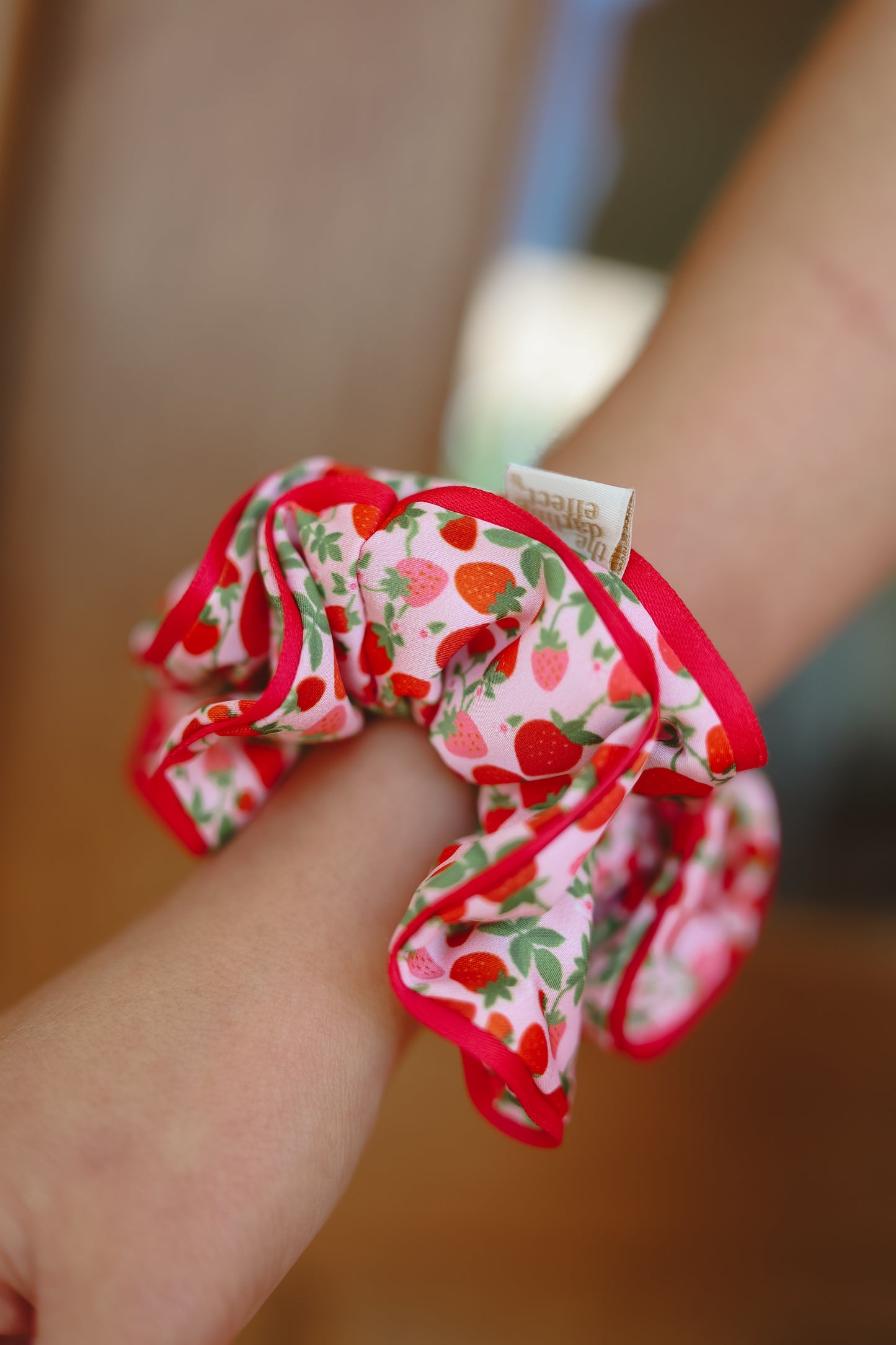 Strawberry Field Scrunchie - Red