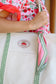 Farm Fresh Strawberry Field Canvas Tote Bag - Cream/Green