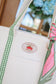 Farm Fresh Strawberry Field Canvas Tote Bag - Cream/Green