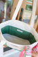 Farm Fresh Strawberry Field Canvas Tote Bag - Cream/Green