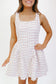 Leanna Tweed Button-Up Dress - Ivory/Pink