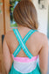 Brynn Colorblock Frill Strap Active Dress - Pink Multi