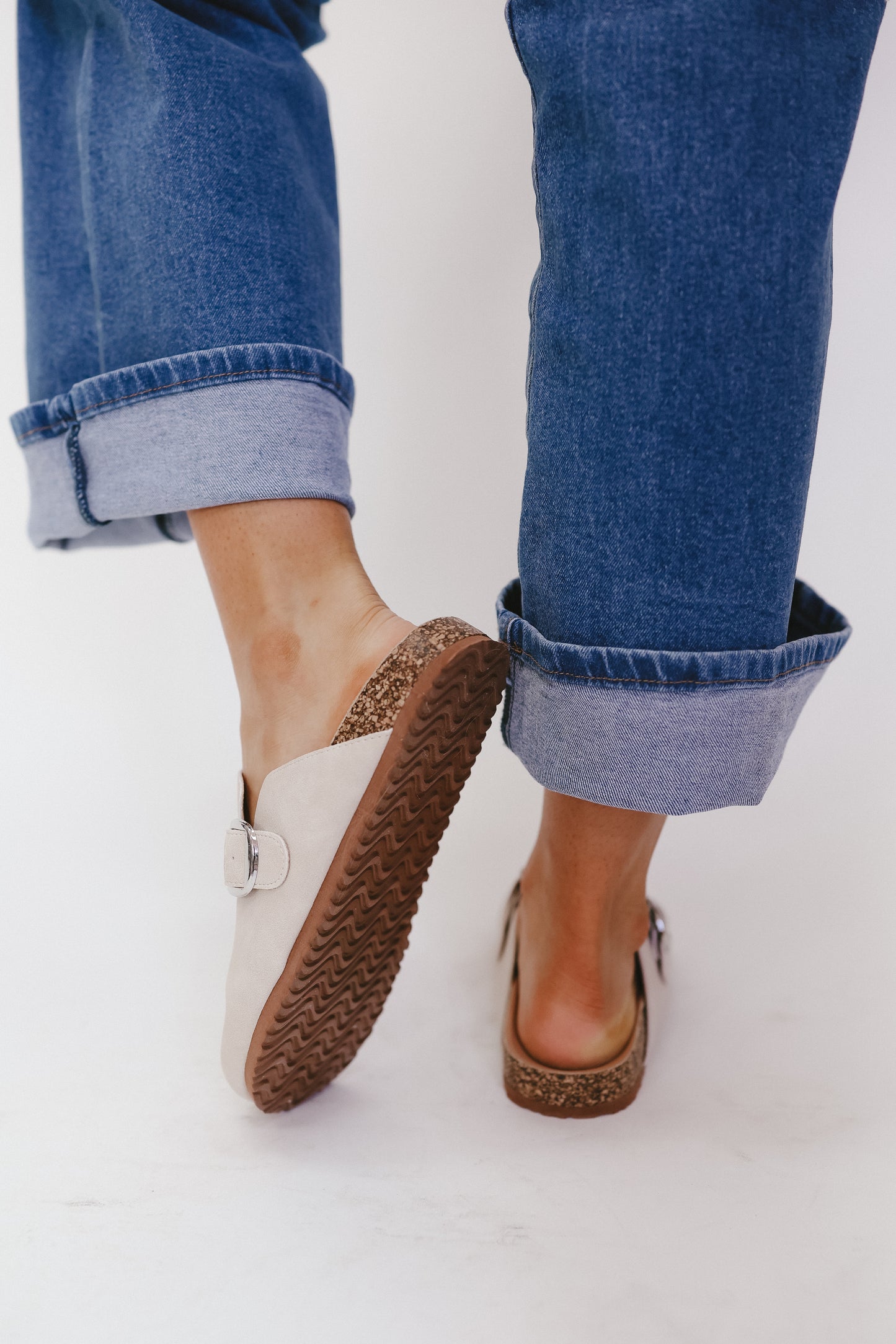 Claudine Slip-On Clogs - Beige