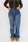 Leila Wide Leg Jeans - Medium Wash