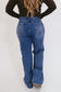 Leila Wide Leg Jeans - Medium Wash