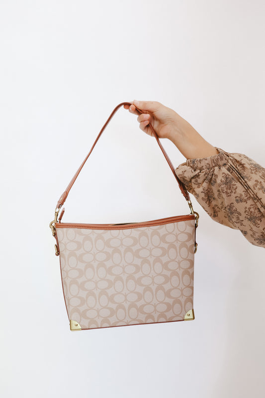 Vanessa Handbag & Wallet Set - Taupe/Brown