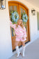 Darcie Patchwork Quilted Floral Lounge Set - Pink