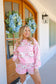 Darcie Patchwork Quilted Floral Lounge Set - Pink